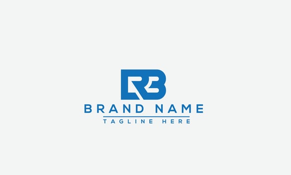 RB Logo Design Template Vector Graphic Branding Element.