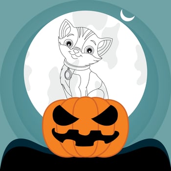 Halloween background illustration happy halloween day holiday celebration vector