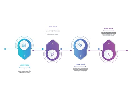 Business Presentation Infographics abstract 3d vector design template.can be used for workflow layout, diagram, annual report, web design, Creative banner, label vector