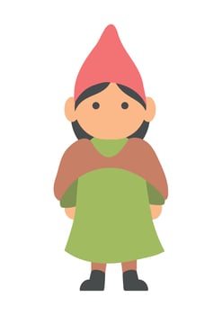 garden woman gnome vector