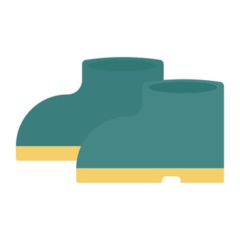gardening boots tool vector