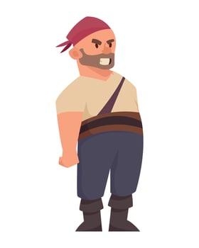 danger pirate standing vector