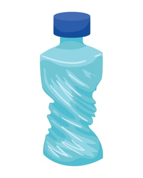 pure water bottle vector