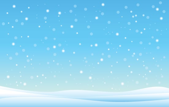 Snowfall and drifts. Vector illustration  2