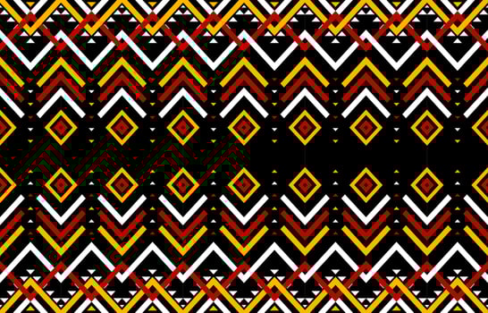 Abstract ethnic pattern art. Seamless pattern in tribal, folk embroidery, and Mexican style. Geometric striped. Design for background, wallpaper, vector illustration, fabric, clothing, carpet.