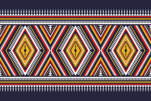 Oriental ethnic pattern traditional. Geometric pattern in tribal. Border decoration. Design for background, wallpaper, vector illustration, textile, fabric, clothing, batik, carpet, embroidery.