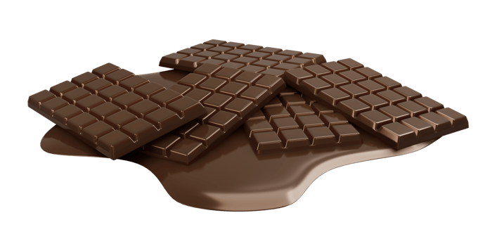Chocolate Bar isolated 3d render png
