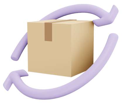 Box icon shipping 3d render isolated on background png