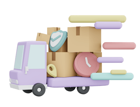 Shipping business icon 3d render isolated on background png