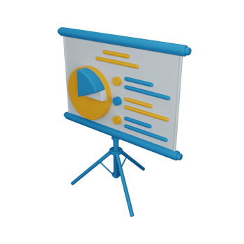 3d rendering presentation isolated useful for business, company and finance design illustration png
