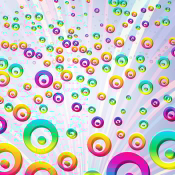 Abstract colorful bubbles background. Vector. vector