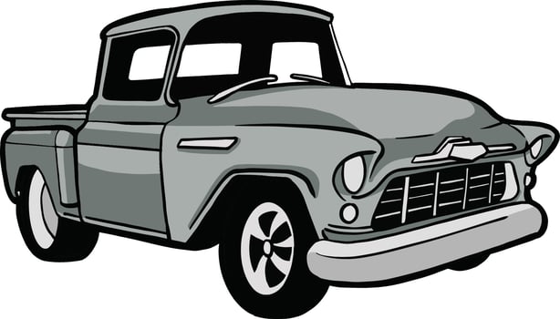vintage truck retro classic car vector