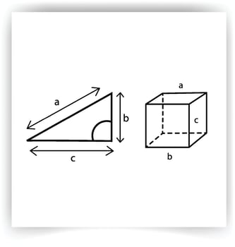 Basic stereometry shapes line set of cuboid octahedron pyramid prism cube cone cylinder torus isolated vector illustrationv