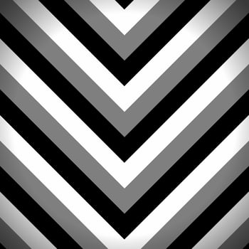 Striped Zigzag Pattern with Black, Dark Grey and White Stripes. Abstract Wallpaper Background, Vector Illustration.
