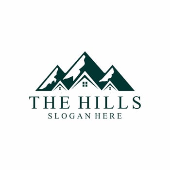 the hills logo vector illustration