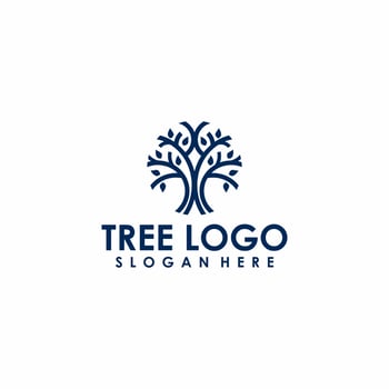 vector logo tree illustration
