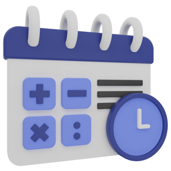 Payment Schedule 3D Illustration png