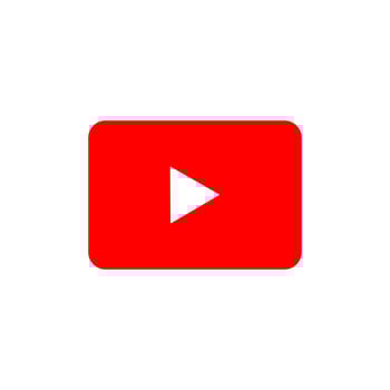 Youtube Logo in Red Color for play button vector