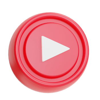 social media you tube illustration 3d png