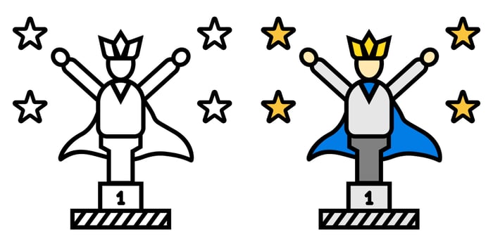 Illustration Vector Graphic of Achievement, finance, goal Icon