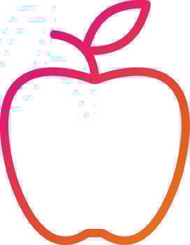 Apple Vector Icon Design Illustration