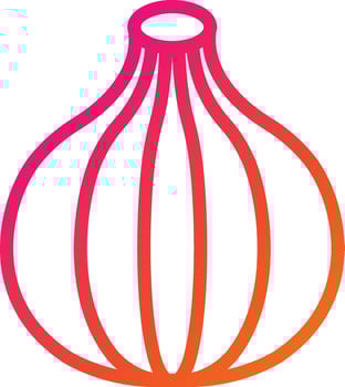 Onion Vector Icon Design Illustration