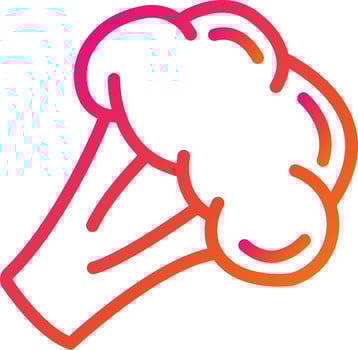 Broccoli Vector Icon Design Illustration