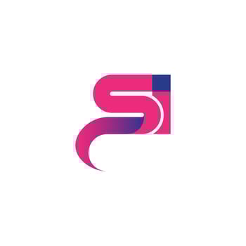 Letter SI, S I vector logo free template Free Vector
