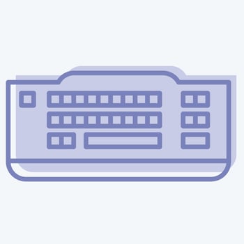 Icon Keyboard. suitable for Computer Components symbol. two tone style. simple design editable. design template vector. simple illustration vector