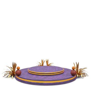 podium 3d render with beautiful and elegant isolated png