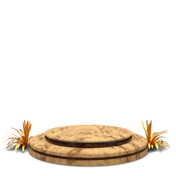 podium 3d render with beautiful and elegant isolated png