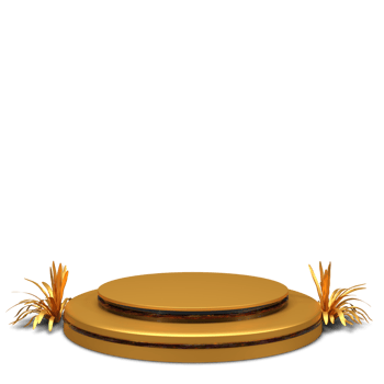 podium 3d render with beautiful and elegant isolated png