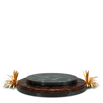 podium 3d render with beautiful and elegant isolated png