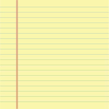 Notebook paper background. Yellow lined paper. flat style. vector