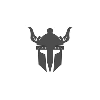 Viking icon logo design vector