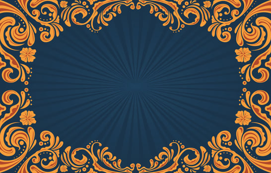 Art Nouveau Golden Background Concept vector