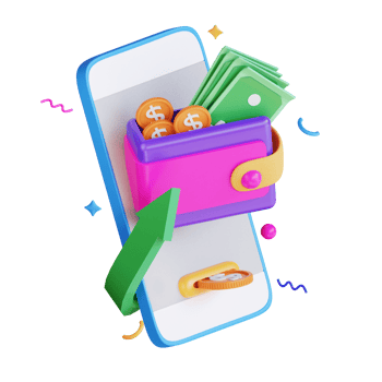 3d business wallet finance illustration png
