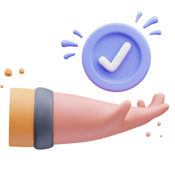 3d rendering of cute icon illustration hand approved png