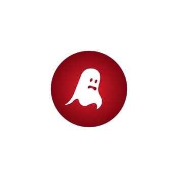 Ghost icon vector illustration template design