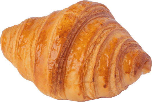 cutout croissant bread on transparent background. png