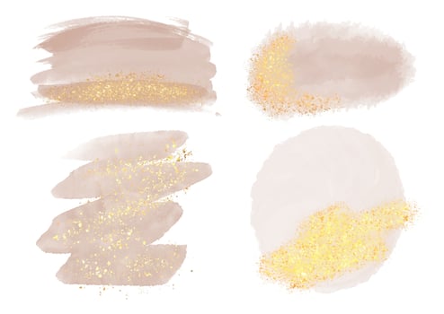 watercolour and glitter designs vector
