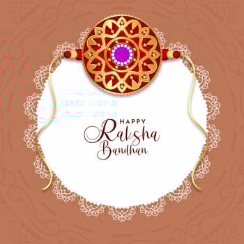 Happy Raksha Bandhan religious festival beautiful background vector