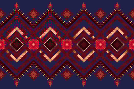 Abstract geometric background pattern design, blouse pattern, carpet pattern, Asian retro style. vector