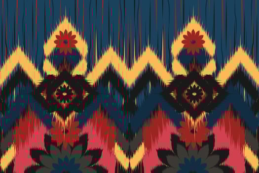 Abstract geometric background pattern design, blouse pattern, carpet pattern, Asian retro style. vector