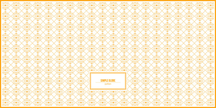 simple design of yellow globe pattern vector