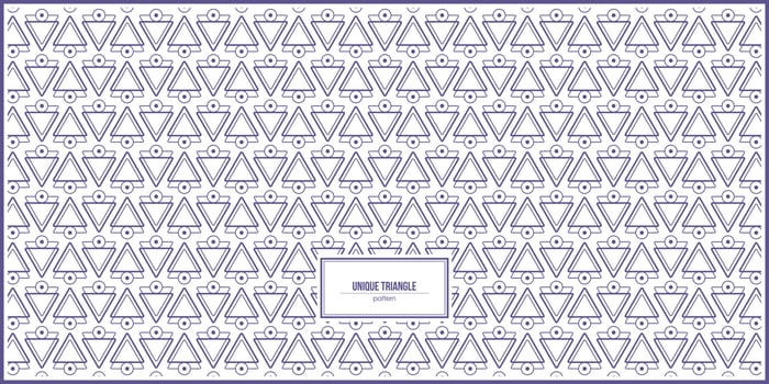 unique art pattern of triangle shape vector