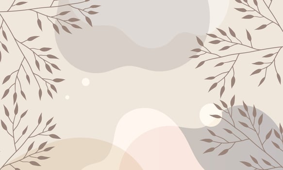 Pine leaves Botanical Abstract art background vector. Luxury minimal style wallpaper with golden line art flower and botanical leaves,  Organic shapes, Watercolor. Vector background for banner, poster