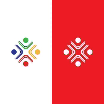 Community, network and social icon vector
