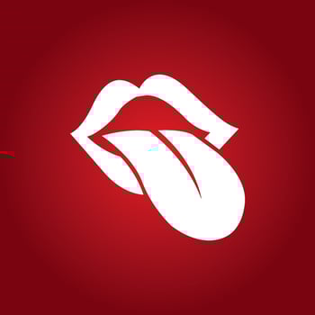 stick out tongue icon vector