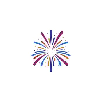 Fireworks icon. vector illustration template design.